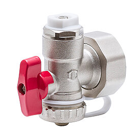 Verteilerendstücke 1"IG (Entlüftungsstopfen, füll- und entleerbar) mit drehbarer Mutter