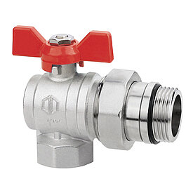 Ball valve DN 25 angle