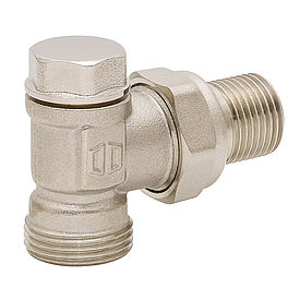 Thermostat and return valve - Angled design
