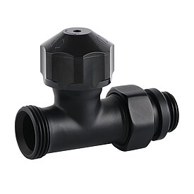 Thermostatic valve single connection straight - design