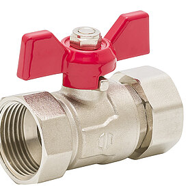 Ball valve DN 20 straight with union nut