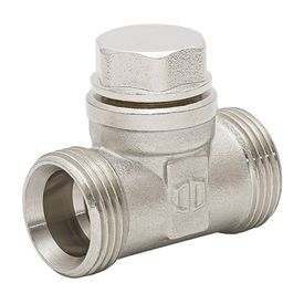 Thermostatic and return valve Euro cone - straight - with fine adjustment