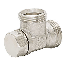 Thermostatic and return valve Euro cone - angle - with fine adjustment