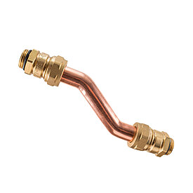 Bypass fitting for heating manifolds