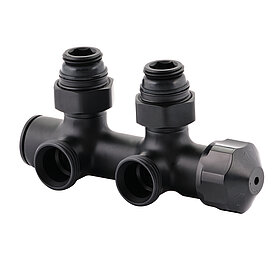 Thermostat - fitting for dual pipe systems (rotates right-left)