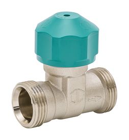 Thermostatic and return valve Euro cone - straight - with fine adjustment