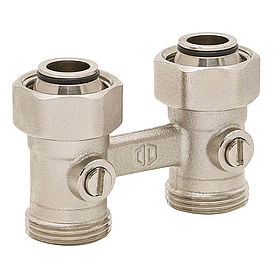 Double ball valve dual pipe