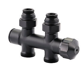 Thermostat - fitting for dual pipe systems (rotates right-left)